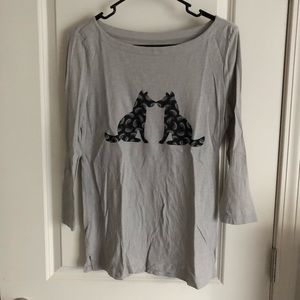 Loft 100% cotton Graphic dog tee shirt